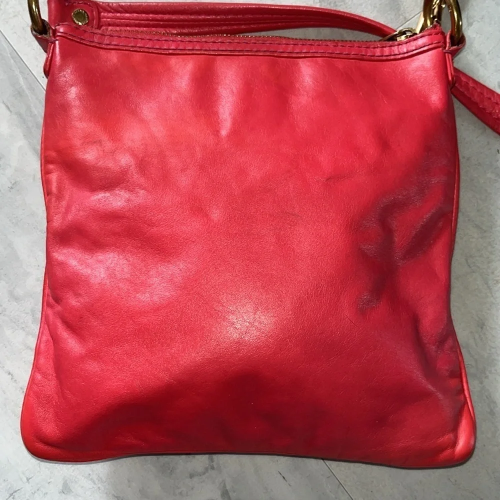 Marc by Marc Jacobs  Crossbody bag   coral red  GUC refurb. 2 Turnlock Front Poc